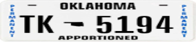 Trailer License Plate